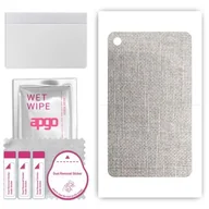 Akcesoria do tabletów i e-booków - folia naklejka skórka strukturalna na TYŁ do Huawei MatePad C5E - Tkanina Denim Szary - apgo SKINS - miniaturka - grafika 1