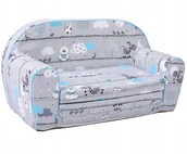 Zestawy mebli dla dzieci - Sofa Z Pianki Kanapa Dla Dziecka Rozkładana - Wzór Sm16 - miniaturka - grafika 1