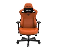 Fotele gamingowe - Anda Seat Kaiser 3 L Gamingowy do 150kg Skóra ECO Pomarańczowy - miniaturka - grafika 1