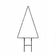 Ozdoby bożonarodzeniowe - Choinka Świąteczna Metalowa Led Zewnętrzna 27 Cm - miniaturka - grafika 1