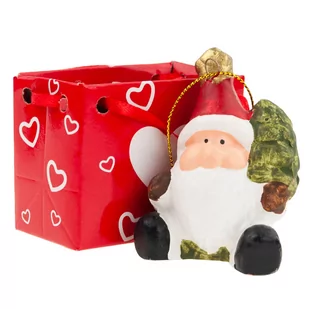 BOMBKA FIGURKA ZAWIESZKA ŚWIĄTECZNA BOMBKI MIKOŁAJ, BAŁWAN, ANIOŁ, RENIFER - Bombki - miniaturka - grafika 1