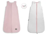 Śpiworki dla dzieci - Sleepee Dwustronny Śpiworek Muślinowy (4-24 Miesiące) Rose - miniaturka - grafika 1