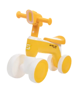 żółty rowerek biegowy grający, bańki mydlane, melodia, światła - Rowerki biegowe - miniaturka - grafika 1