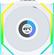 Wentylatory komputerowe - Wentylator Lian Li UNI FAN SL Wireless LCD 120 biały 12SLLCD1W1W - miniaturka - grafika 1