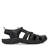 Sandały męskie - Sandały Lasocki RIKO-01 MB Czarny - miniaturka - grafika 1