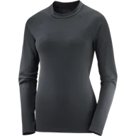 Bluzy sportowe damskie - BLUZA SALOMON ESSENTIAL LT WARM LS TOP W C19487 - miniaturka - grafika 1