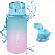 Bidony dla dzieci - Ombre butelka z ustnikiem, butelka na wodę, plastikowa 400 ml - miniaturka - grafika 1