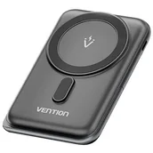 Powerbanki - Powerbank VENTION Magnetic Wireless 10000mAh 20W Czarny - miniaturka - grafika 1