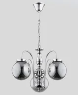 Lampy sufitowe - Alfa Adria Silver lampa wisząca 3xE27 czarna/chrom 62192 - miniaturka - grafika 1