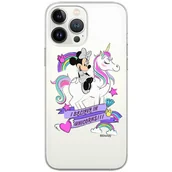 Etui i futerały do telefonów - Etui Disney dedykowane do Iphone 12 Mini, wzór: Minnie 035 Etui częściowo przeźroczyste, oryginalne i oficjalnie licencjonowane - miniaturka - grafika 1