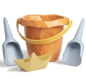 Zabawki AGD - Zsilt - Zestaw Zabawek do Piasku w Wiaderku Zsilt Happy Orange  -  12 Miesięcy + - miniaturka - grafika 1