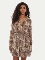 Koszule damskie - Guess Koszula W4YH65 WDW82 Brązowy Regular Fit - miniaturka - grafika 1