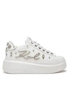 KARL LAGERFELD Sneakersy Ankapri KL63525 Biały - Sneakersy damskie - miniaturka - grafika 1