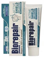 Pasty do zębów - Pasta do zębów BIOREPAIR Active Shield aktywna ochrona miętowa 75 ml - miniaturka - grafika 1
