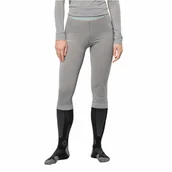 Bielizna sportowa damska - Damskie getry wełniane Jack Wolfskin ALPSPITZE WOOL PANTS W medium grey heather - XS - miniaturka - grafika 1