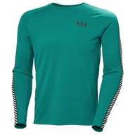 Koszulki sportowe męskie - Męska koszulka Helly Hansen Lifa Active Stripe Crew Rozmiar: M / Kolor: zielony - miniaturka - grafika 1