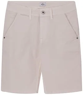 Pepe Jeans Chłopięce szorty BLUEBURN, kość słoniowa, 18 lat, kość słoniowa, 18 Lat - Spodenki damskie - miniaturka - grafika 1