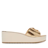 Klapki i japonki damskie - Klapki Aldo Menhaden 14190473 Złoty - miniaturka - grafika 1