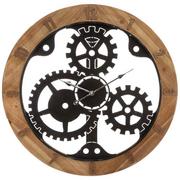 Zegary - Atmosphera Zegar ścienny dekoracyjny z motywem zębatek w zegarze 58 cm - miniaturka - grafika 1