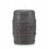 Świece - Świeca ozdobna BECZKA WHISKY kolor CIEMNOBRĄZOWY - miniaturka - grafika 1