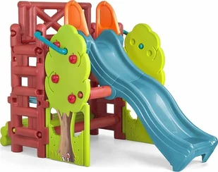 Feber Feber Plac Zabaw ze Zjeżdżalnią i Stolikiem Wood House + BRAMKA OGRODOWA GRATIS! - Place zabaw - miniaturka - grafika 1