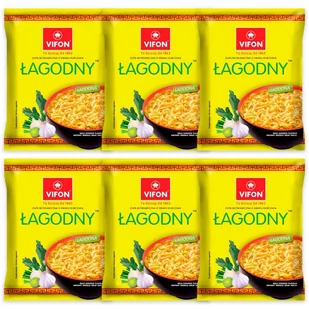 Vifon Zupa błyskawiczna o smaku kurczaka łagodny 70 g x 6 sztuk - Dania dla dzieci - miniaturka - grafika 1