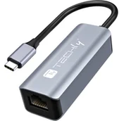 Karty sieciowe - Karta sieciowa Techly Techly USB 3.1 Typ C auf RJ45 Adapter IDATA-USB-ETGIGA-CA - miniaturka - grafika 1
