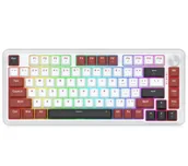 Klawiatury - Redragon K721WRB-RGB Stormhunter Biało-czerwony - miniaturka - grafika 1