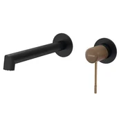 Baterie umywalkowe - Sapho Solaris bateria umywalkowa podtynkowa czarny mat WD008PG - miniaturka - grafika 1