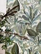 Obrusy i serwetki - Bawełniany plamoodporny bieżnik z wzorem Tropikalne liście - miniaturka - grafika 1