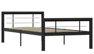 Łóżka - Czarne metalowe łózko w stylu loftowym 90 x 200 cm S1-T12 - miniaturka - grafika 1