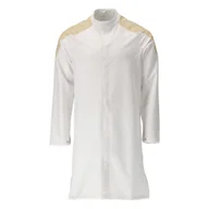 Odzież robocza - FARTUCH ROBOCZY, DŁUGI MASCOT FOOD & CARE 20154-511; BIEL/ŻÓŁTY CURRY - miniaturka - grafika 1