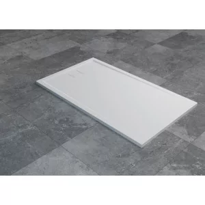 SANSWISS W20AS07009004 BRODZIK LIVADA PROSTOKĄTNY BIAŁY 700x900x35  ODPŁYW KRÓTKI BOK - Brodziki prysznicowe - miniaturka - grafika 1