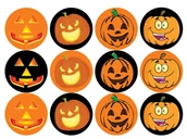 Halloween - Opłatki na muffiny babeczki Halloween Dynie - miniaturka - grafika 1