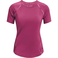 Koszulki sportowe damskie - Koszulka damska Under Armour Rush Scallop SS - miniaturka - grafika 1