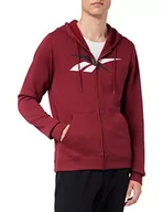 Bluzy męskie - Reebok Męska bluza z kapturem Te Vector Fz, Clabur, M - miniaturka - grafika 1