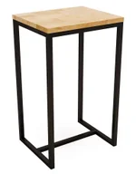 Stoły - Stół barowy z dębowym blatem w stylu loftowym L9-T32 - miniaturka - grafika 1