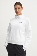 Bluzy damskie - Under Armour bluza Armour Fleece Pro damska kolor biały gładka 1386505 - miniaturka - grafika 1
