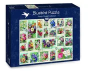 Puzzle - Puzzle 2000 Znaczki z kwiatami - miniaturka - grafika 1