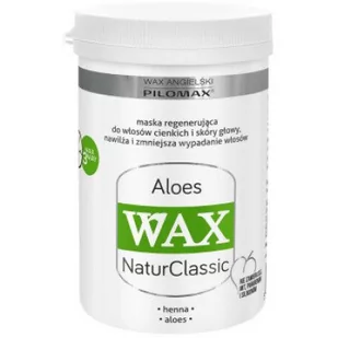 Pilomax WAX Aloes maska regenerująca do włosów cienkich 480ml - Maski do włosów - miniaturka - grafika 1