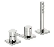 Baterie wannowe i prysznicowe - Hansa Loft - 3-otworowa bateria na brzegu wanny, chrom 57799483 - miniaturka - grafika 1