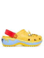 Klapki i japonki damskie - Crocs Klapki Disney Winnie The Pooh Classic Platform Clog 211092 Żółty - miniaturka - grafika 1