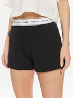 Piżamy damskie - Guess Szorty piżamowe O4GD02 KBS91 Czarny Loose Fit - miniaturka - grafika 1