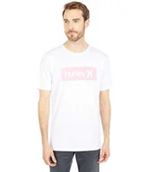 Koszulki męskie - Hurley Męski t-shirt M Evd Wsh Oao Boxed Texture Ss biały biały S DB3925 - miniaturka - grafika 1