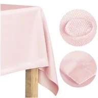 Obrusy i serwetki - Obrus 150x250 Plamoodporny Klasyczny Elegant Pudrowy Róż - miniaturka - grafika 1