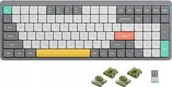 Klawiatury - Nuphy - Air96 V2 Wireless Mechanical Keyboard - Bezprzewodowa Klawiatura Mechaniczna Slim Lunar Gray Moss - miniaturka - grafika 1