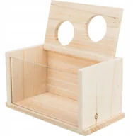 Akcesoria dla gryzoni - Basen do k�pieli piaskowych, dla myszy/chomik�w, drewno, 28 � 15 � 15 cm - miniaturka - grafika 1