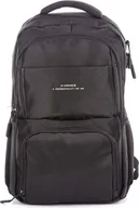 Torby na laptopy - J Jones Plecak Czarny Do pracy Męski Na dokumenty A4 z Miejscem na laptopa 15.6" cala - miniaturka - grafika 1