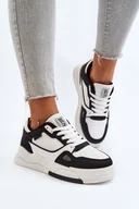 Sneakersy damskie - Damskie Sneakersy Big Star NN274669 Biało-Czarne-41 - miniaturka - grafika 1