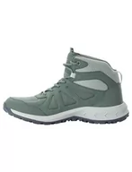 Buty trekkingowe damskie - Jack Wolfskin Woodland 2 Texapore Mid W damskie buty trekkingowe, Hedge Green, 35.5 eu - miniaturka - grafika 1